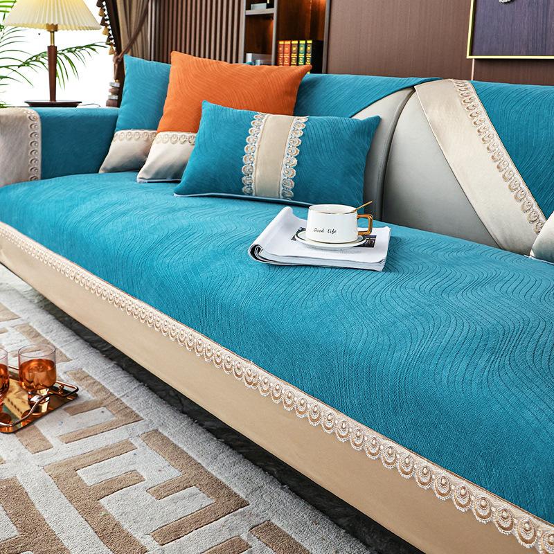 Chenille Sofa Cushion Four Seasons Universal Simple Modern Non-Slip Leather Sofa Cover New All-Inclusive Universal Cover