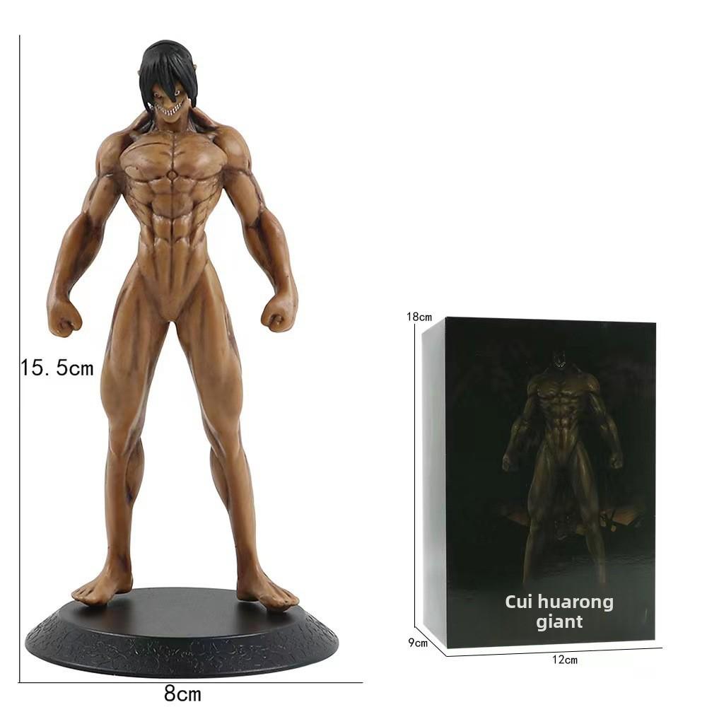 Модель стоящей на коленях мускулистой фигуры Аллена - Атака титанов Предок Гигант