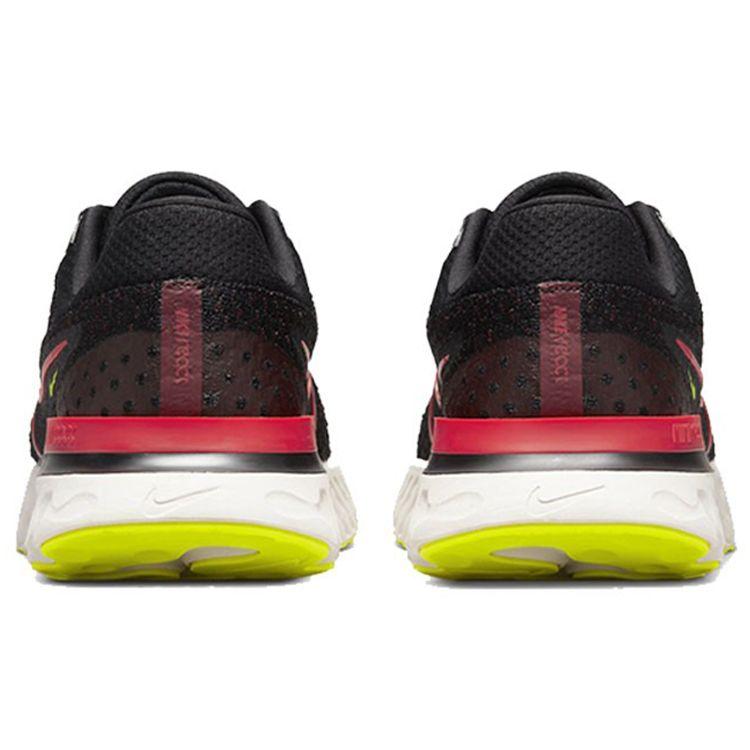 Nike React Infinity Run Flyknit 3 Black Siren Red Мужские кроссовки Team-Red-Volt DH5392-007