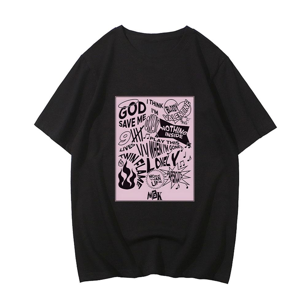 Футболка Mgk Machine Gun Kelly, повседневная футболка в стиле хип-хоп с графическим принтом, хлопковые футболки с короткими рукавами, топы унисекс высокого качества
