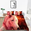 2023 Новый стильный комплект пододеяльников с наволочкой, двойное полноразмерное постельное белье, пододеяльники, 3D волк, домашний текстиль, покрывала для мальчиков и мужчин