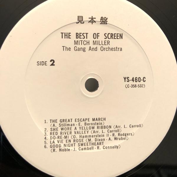 LP Record MITCH MILLER THE GANG ORCHESTRA Best Of Screen YS460C NIPPON COLUMBIA 1965 Japan CountryFolk Used