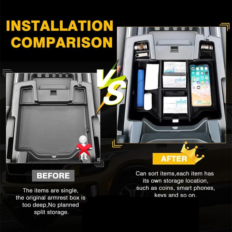 Автомобильный подлокотник, ящик для хранения, органайзер на центральную консоль, контейнер для Dodge RAM 1500 2500 3500 2019 2020 2025 2025 2025, аксессуары