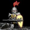 Рыцарь Волка: Минифигурка Dragon Knight of The Medieval Lion King's Castle от стороннего производителя совместима с блоками Dungeon Building Blocks