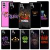 Чехол для телефона Crown QUEEN & KING для Xiaomi Redmi Note 13 12 5G 11 10 Pro Plus 4G 9S 9 8 7 9T 13C 10C 9C 9A, силиконовый чехол
