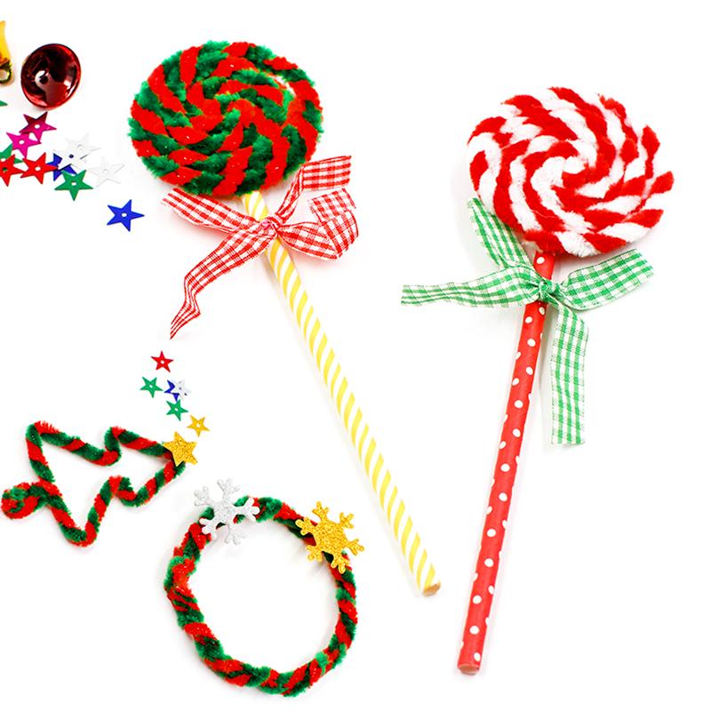 50 шт. DIY рождественские скрученные шерстяные полоски развивающие игрушки материалы ручной работы детские игрушки