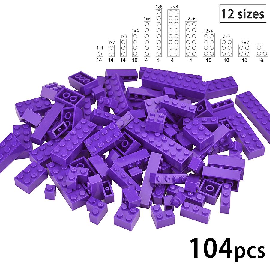 DIY Building Blocks Wall Figures Bricks 1x2 1x3 1x4 L Dots Educational Creative Construction Brick Size Compatible Small Bricks