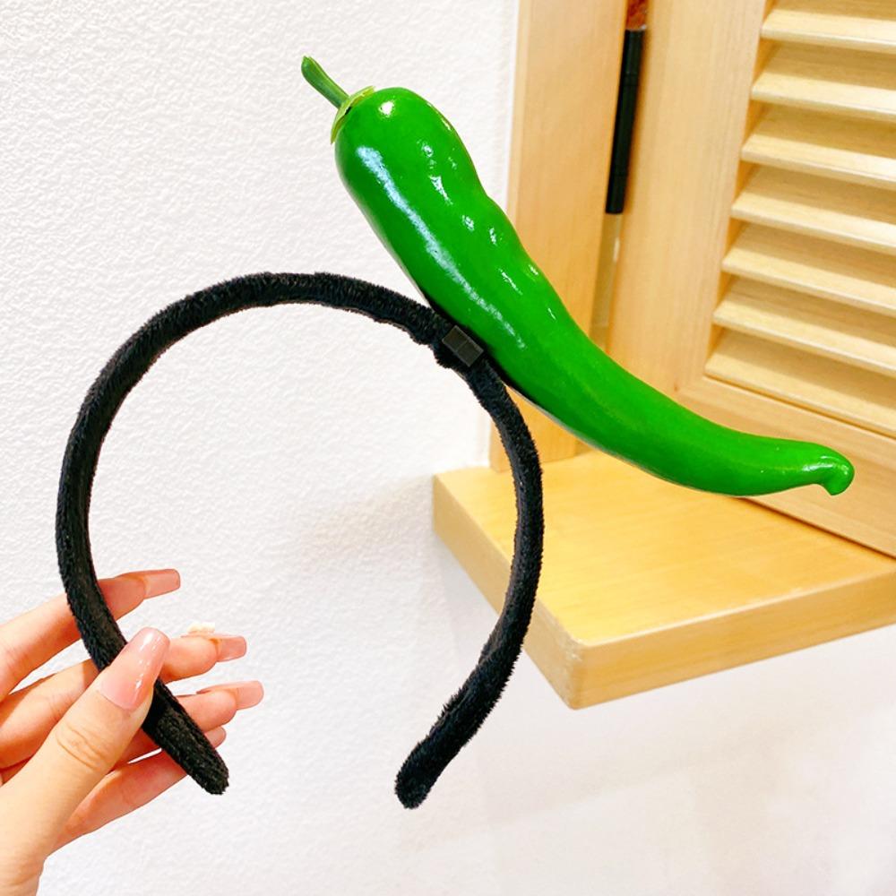 Ободок для волос с изображением жареных яиц и овощей, мультяшный обруч для волос Kawaii, креативные забавные ободки для женщин