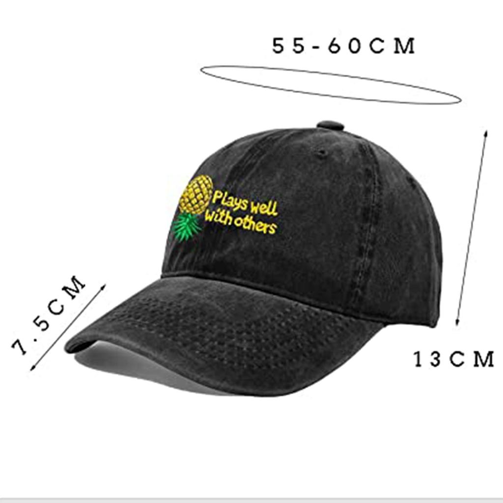 Унисекс повседневная бейсболка одного размера с принтом ананаса, уличная моющаяся шляпа от солнца