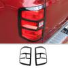 Black Rear Tail Light Lamp Guards Decor Cover Trim For Chevy Silverado 2014-2018