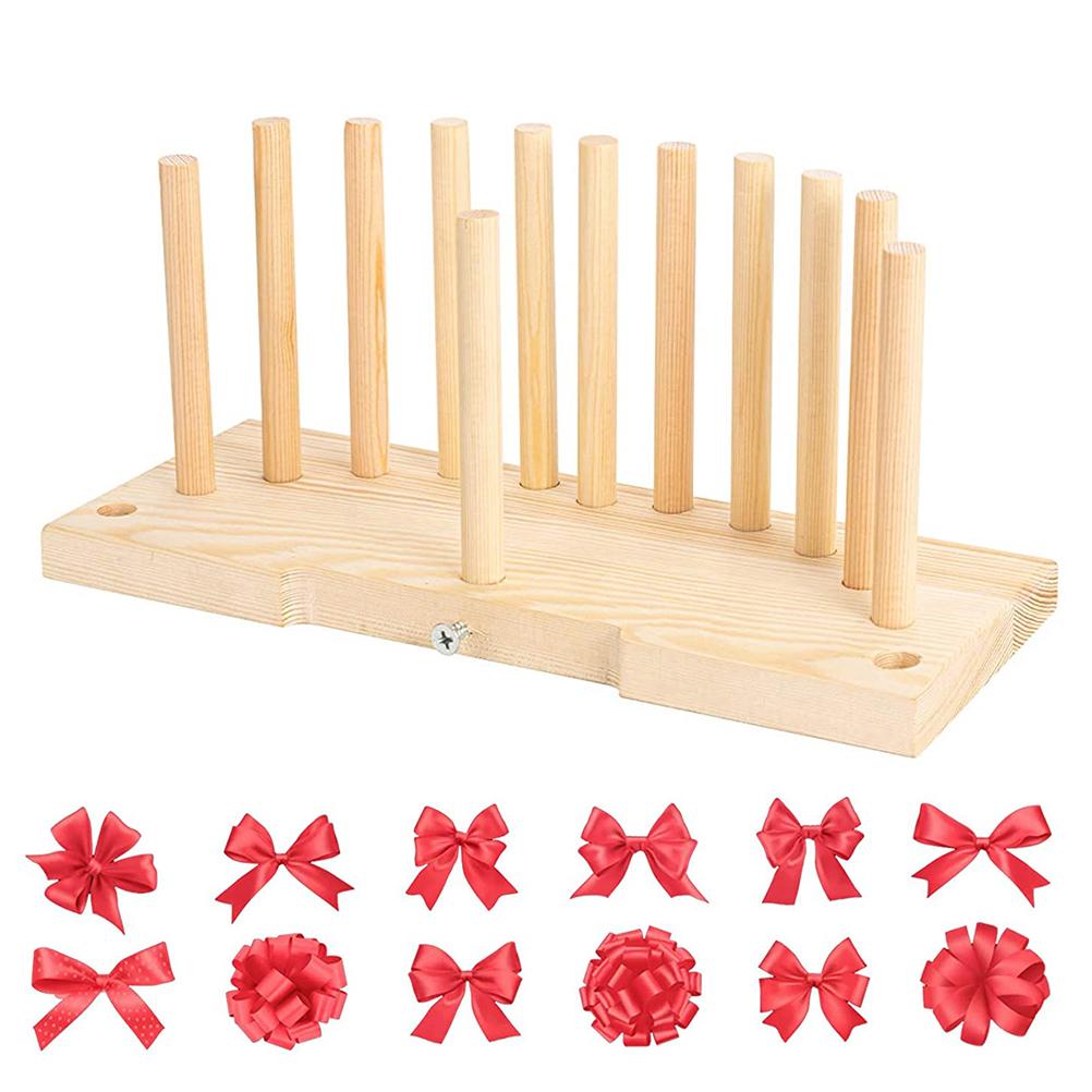 Bow Maker Wooden Wreath Bow Maker Tool Durable Portable Bow Tie Machine