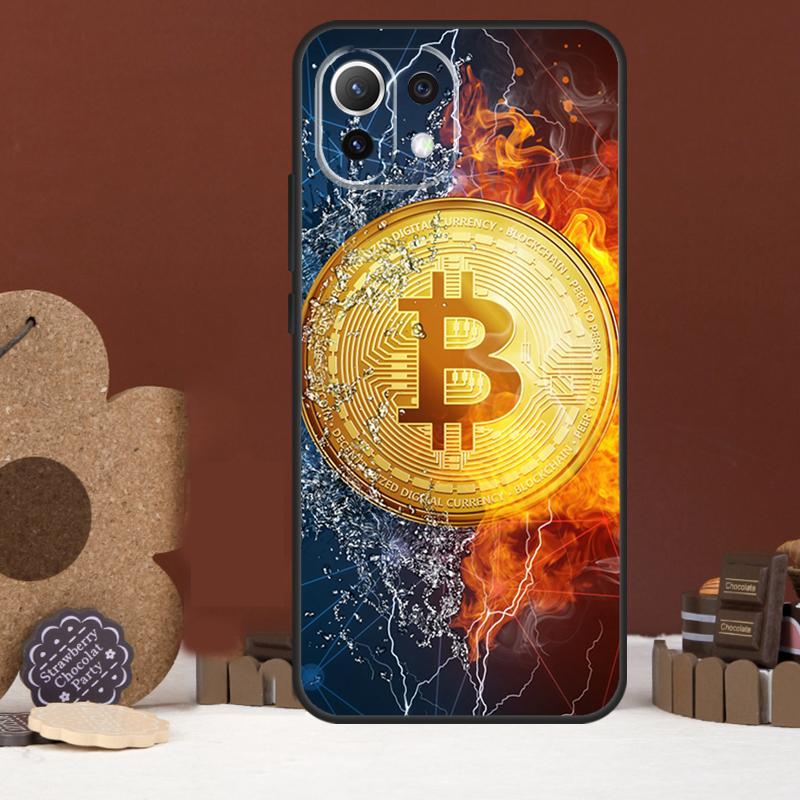 Смешной чехол с монетами Bitcoin для Xiaomi 15 Ultra 14 15T 13T 14T 17 Pro Max POCO F8 Ultra X7 X5 X6 F5 F6 F7 Pro