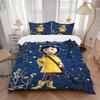 Custom Name Yellow Raincoat Bedding 3 Piece Set HD Print Duvet Cover Pillowcases for Teens Adult Home Bedroom Decoration Christmas Gift