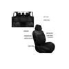 Enigma Series Спандекс Ткань Кожа Детальный чехол для автомобильного сиденья Передний Задний Полный комплект