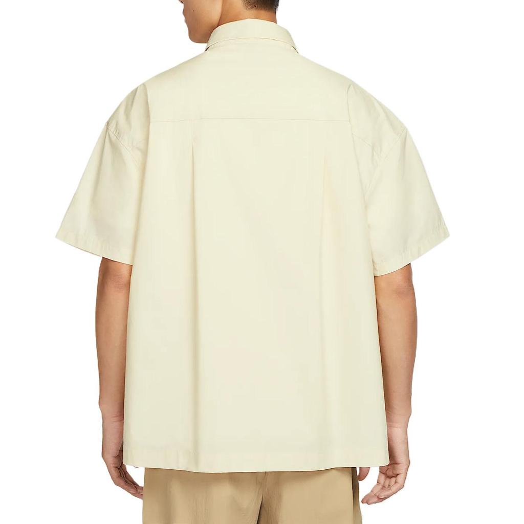 Nike Клуб SS25 Удобная Приятная к коже Модная Универсальная Футболка с коротким рукавом Мужские рубашки Светло-хаки Белый HJ2027234