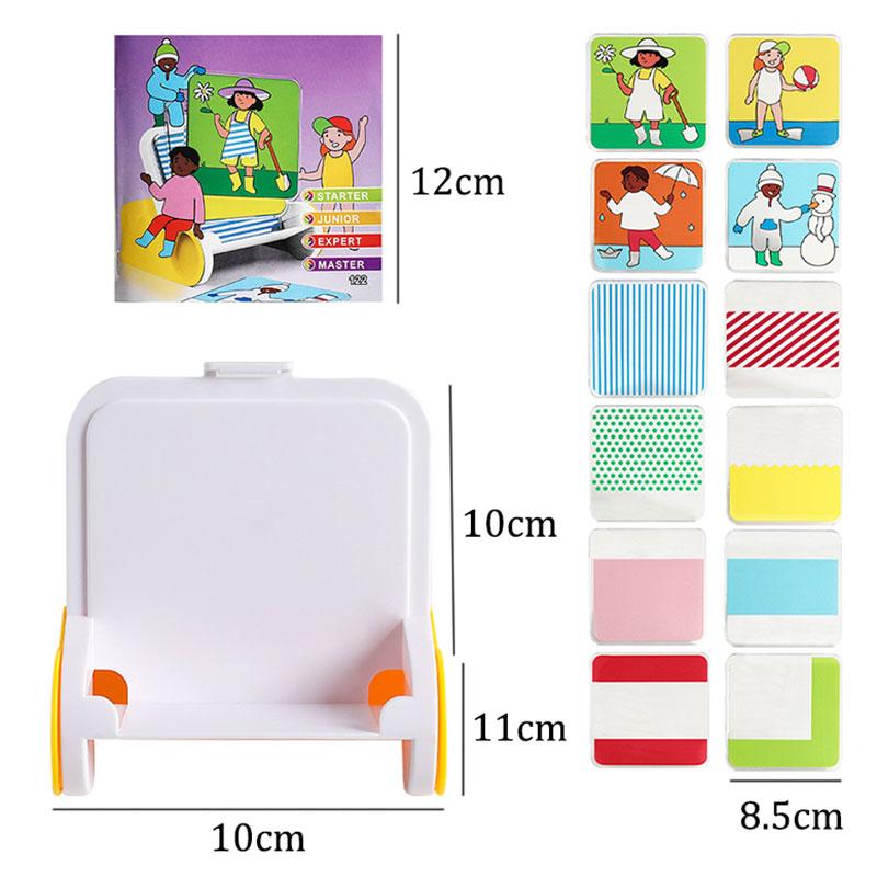 Детская настольная игра на логическое мышление Монтессори Веселая одевалка Подбор цветов Обучение Сенсорная тренировка мышления Развивающие игрушки