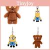 Despicable Me Minions Plush Keychain Bag Pendant Toy Stuffed Doll Gift Cartoon