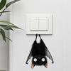 2pcs Charming Black Bat Wall Decal - Removable, Self-Adhesive, Easy To Clean Home Decor for Living Room- Classic Plastic Design
