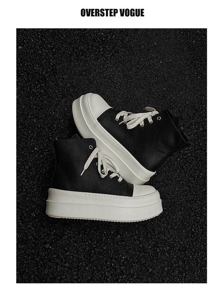 2024 Осень/Зима Унисекс Тренд Высокие Кроссовки на Толстой Подошве для Уличных Танцев и Скейтбординга (18456-J)