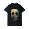 Plus Size 30 Patterns Cotton Harajuku Men T-Shirt Skull Print Tees Round Neck T Shirt Casual Tops