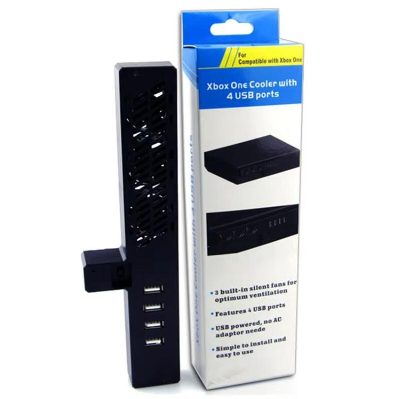 4 USB Port Cooling Fan Charger Stand Base for Xbox One Console Gaming Accessories