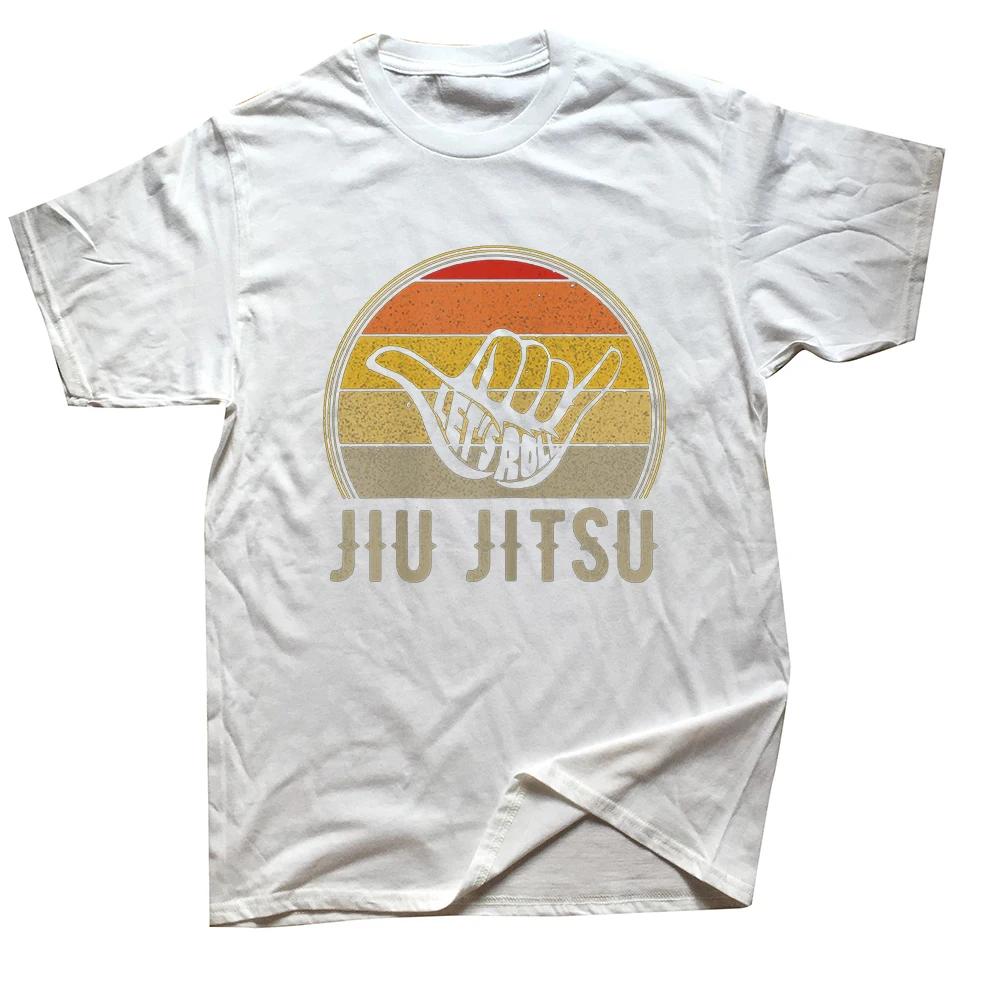 Забавный ретро джиу-джитсу папа отец BJJ винтажные футболки с рисунком хлопок уличная одежда с коротким рукавом подарки на день рождения летний стиль футболка