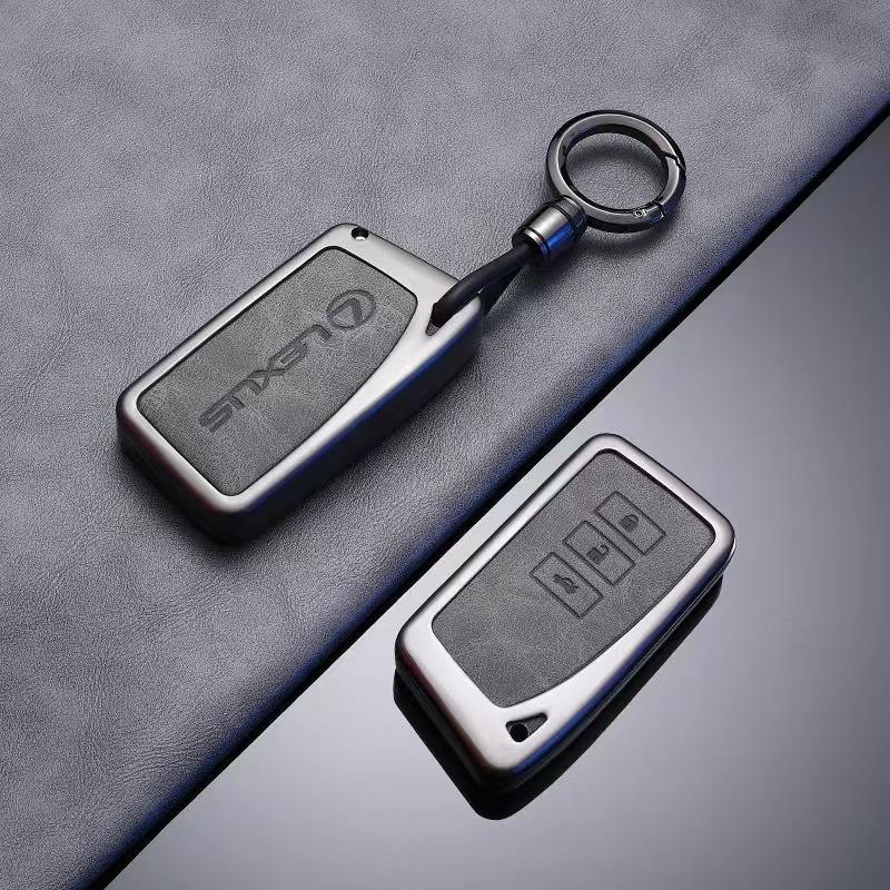 JBH4 Gun Color Car Remote Key Case Cover Shell Accessories For Lexus NX ES UX US RC LX GX IS RX 200 250h 350h LS 450h 260h 300h UX200