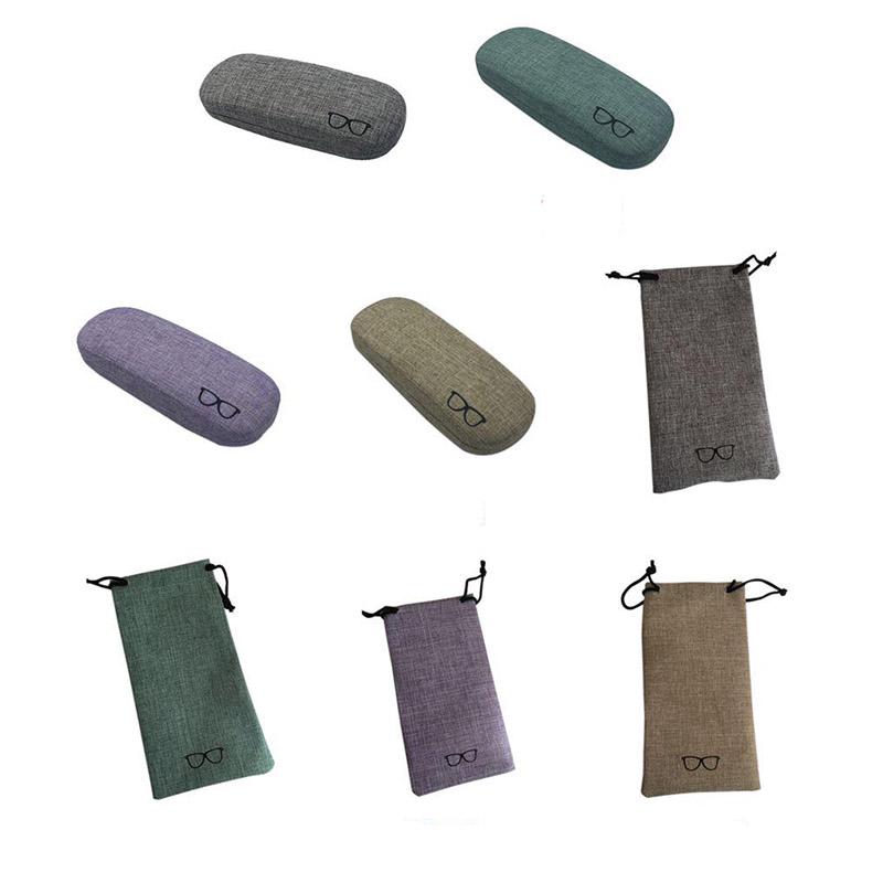 Good Bag Box Glasses Metal Linen Portable Protective Hard Shell Organizer Case