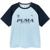 Puma Детская футболка с коротким рукавом, сшитая из разных тканей, лето 2026