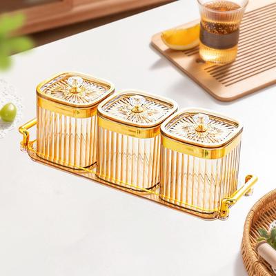 Контейнер для сервировки конфет и орехов, поднос для сухофруктов с крышкой и