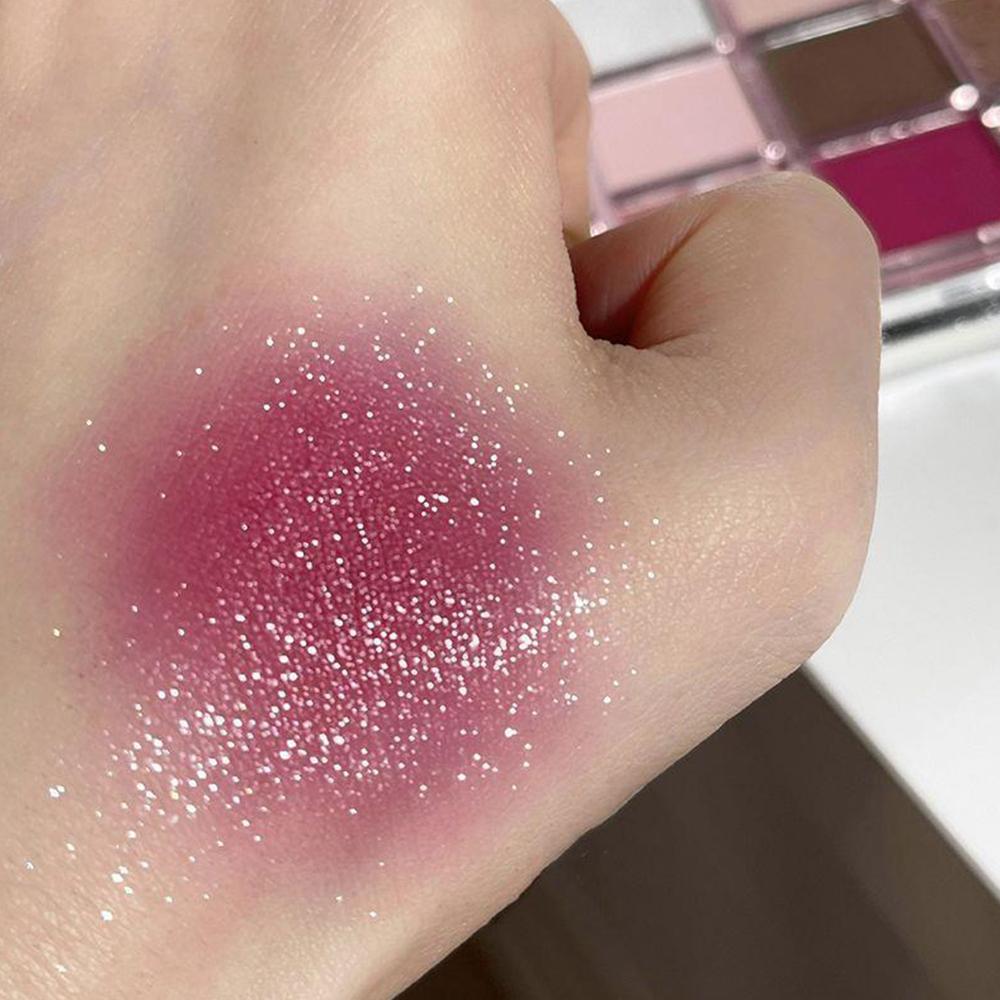 Палитра теней для век Punk Smokey Matte Glitter с 9 холодными тонами