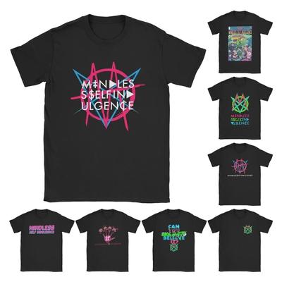 Новинка Винтаж Mindless Self Indulgence Идол Футболка Мужская С круглым вырезом Хлопковая Футболка Панк Группа Музыка Короткий рукав Летние Топы