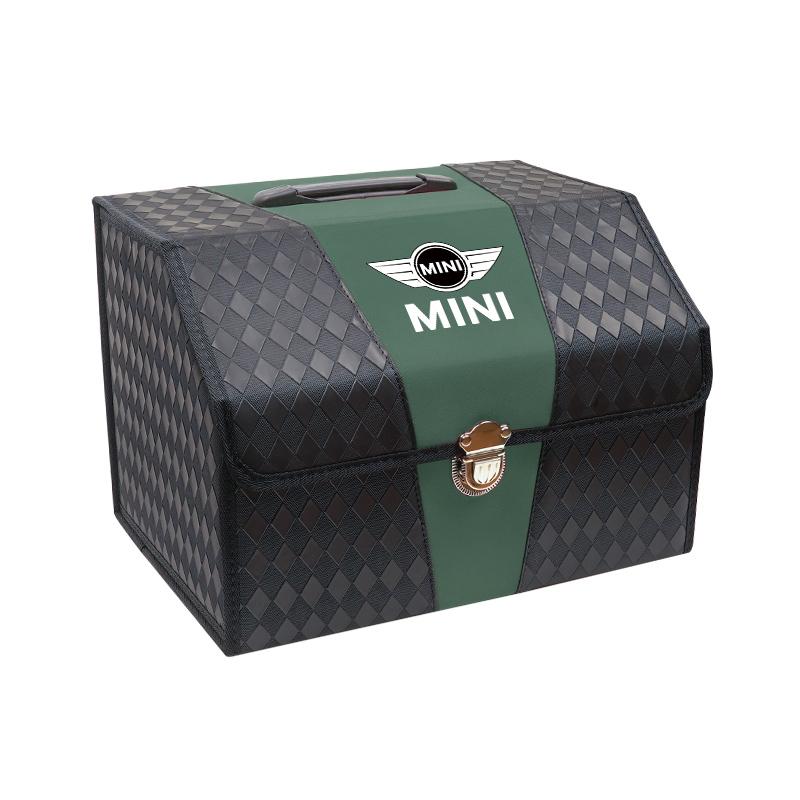 Car Oxford Cloth Leather Storage Box Car Trunk Sorting Suitcase For MINI Cooper R56 F56 R50 JCW Cabrio Aceman Countryman Clubman