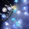 2M 20LED Seashell Starfish String Lights Ocean Theme Party Fairy Light Birthday Party Decorations Girl Baby Shower Favor