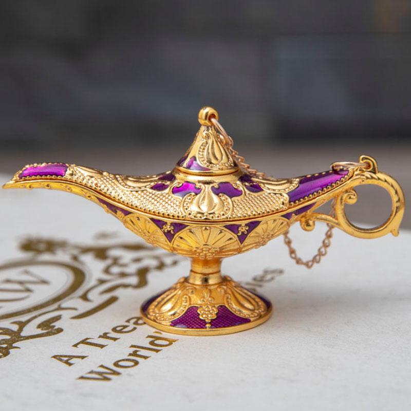 Aladdin Magic Lamp Creative Retro Home Crafts Metal Ornaments Birthday Gifts Home Decoration
