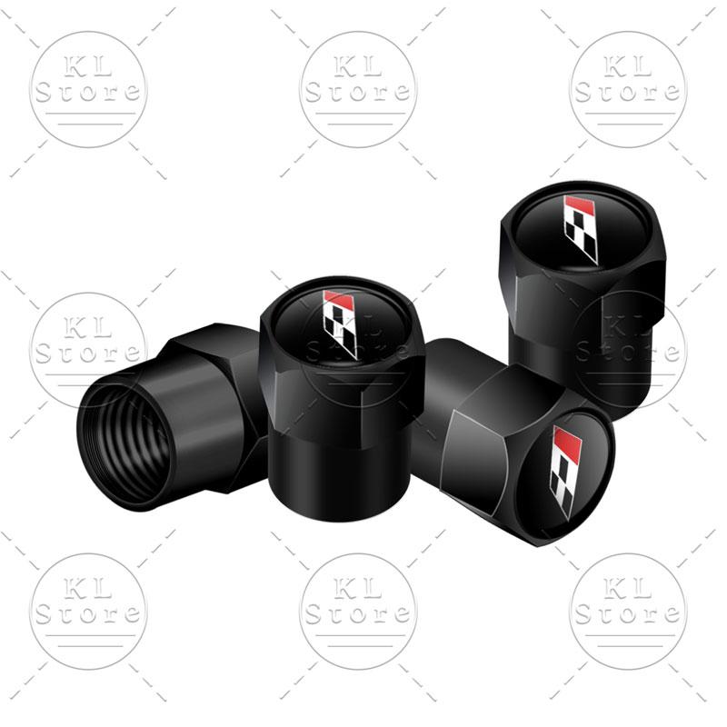 lcbn4 4Pcs Car Styling Racing Flag Badge Metal Wheel Tire Valve Caps Stem Case Dust Covers For Seat  Ibiza Cupra Arosa Ateca Cordoba