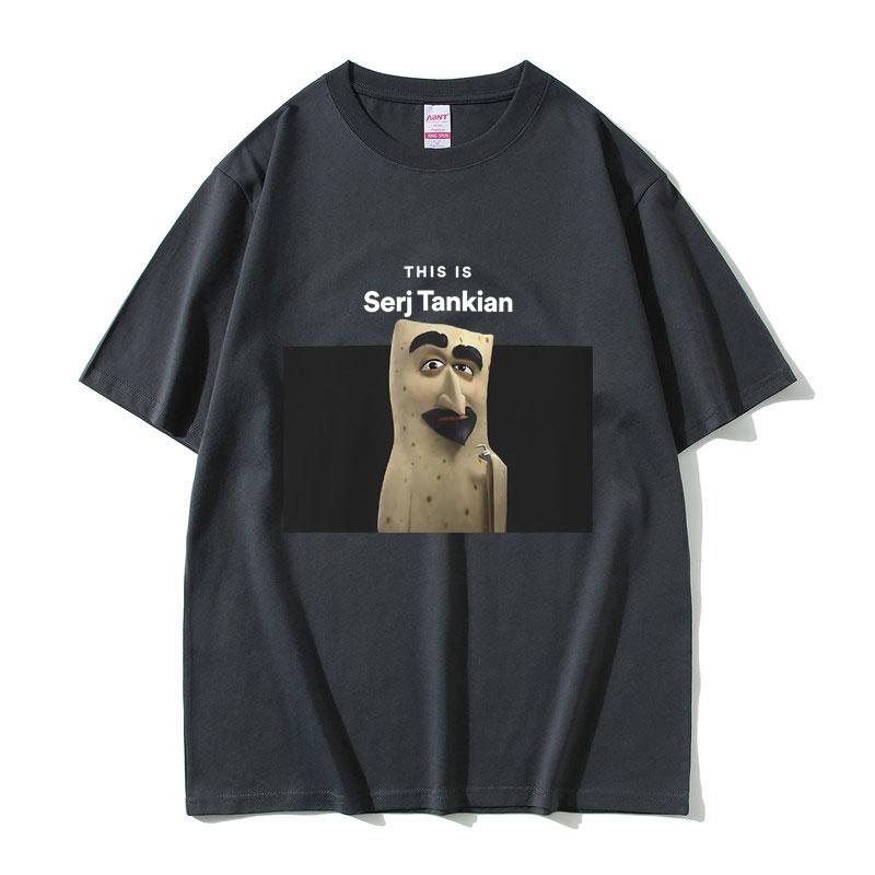 2025 Summer This Is Serj Tankian Funny Meme System of A Down Unisex Women 90s Vintage Rock 100 Pure Cotton Printed Tshirt Y2k