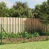 VidaXL Chain Link Fence with Flange, Decorative Fence Panel, Mesh Fence, Protective Barrier 153946