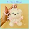 Lace Bow Cute Decoration Cartoon Plush Bear Doll Pendant Children Toy Gift For