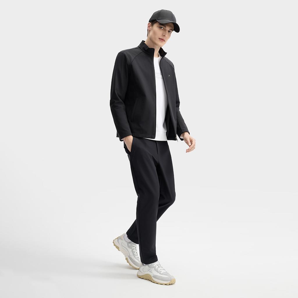 Fila Флисовая куртка со стойкой воротником Мужские куртки Черный F11M513701FBK