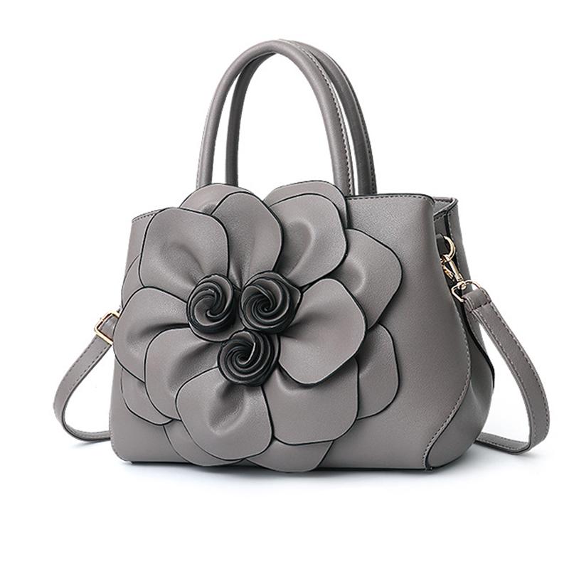 Women Fashion Flower Decoration Stylish Handbag Shoulder Bag Crossbody Bags MIT