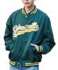 Куртка мужская WEGO с логотипом-патчем, стадионного размера, зеленая, M,
