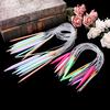 12x Plastic Circular Knitting Needle Crochet Set Craft Multicolor Tube 40cm 80cm