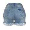 Yousheng Women's High Waisted Jean Shorts Casual Ripped Distressed Denim Shorts with Pockets Summer Hot Short Jeans for Daily Beach Club