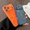 Роскошный Матовый Кожаный Мягкий Чехол для Телефона для iPhone 17 16 15 14 13 Pro 17Pro 16Pro 15Pro 14Pro 13Pro Max Plus Задняя Крышка Ударопрочный