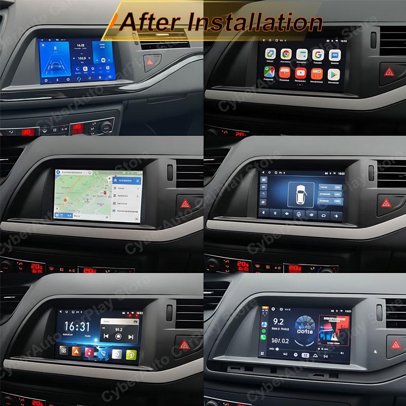 7 Inch Android Auto For Citroen C5 X7 Carplay Car Radio Multimedia Video Player Screen GPS Navigation Bluetooth 8 Core FM 4G DSP