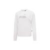 Logo Printed Crew Neck Pullover Long Sleeve Sweatshirt Women Sweatshirt White 670945-02