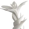 3D-печатная скульптура цветка лилии, Современное переплетенное белое цветочное искусство, Уникальный подарок на свадьбу и годовщину для пары, Элегантный домашний декор для гостиной,