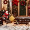 Solar Powered Santa Claus Watering Can Light Waterproof Lawn Landscape Festive  Lights  Garden Lawn