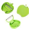 2pcs Apple Shape Stainless Steel Fruit Peeler Mini Foldable Vegetable Peeler Portable Kitchen Tool
